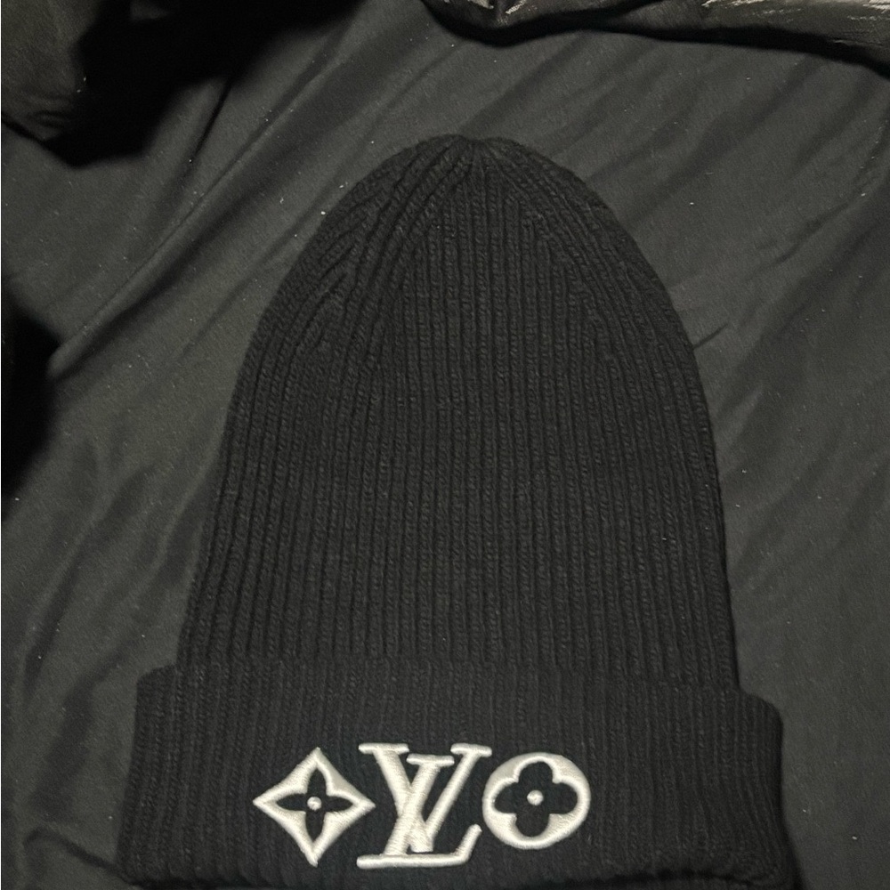 Black Louis Vuitton Beanie